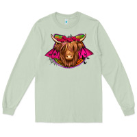 Matcha halloween highland cow horseshoe Long Sleeve Tee - Jasminsmagicworld