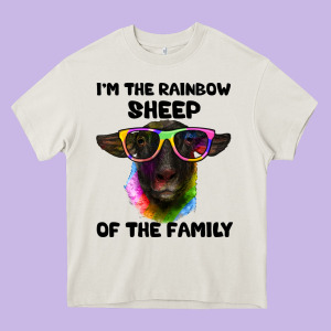 I'm The Rainbow Sheep Of The Family Suffolk Sheep Heavy Core Tee Designed By Artiststas