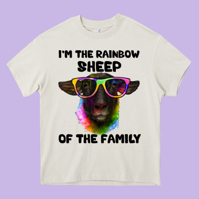 I'm The Rainbow Sheep Of The Family Suffolk Sheep Heavy Core Tee Designed By Artiststas