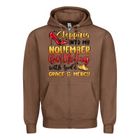 Chestnut stepping into my november birthday Zipper Hoodie - MaliasSmallBusiness