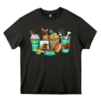 Asphalt french bulldog coffee cups Heavy Core Tee - Zillion Design Studio