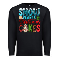 Black snow flakes and Christmas cakes Premium Sweatshirt - Jasminsmagicworld