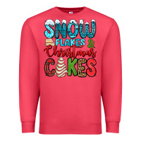 Cardinal snow flakes and Christmas cakes Premium Sweatshirt - Jasminsmagicworld