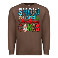 Chestnut snow flakes and Christmas cakes Premium Sweatshirt - Jasminsmagicworld