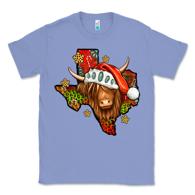 Shaggy Cow Texas Christmas Classic Tee by Jasminsmagicworld | Teevron