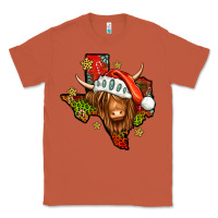 Copper Shaggy cow Texas Christmas Classic Tee - Jasminsmagicworld