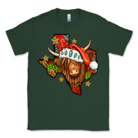 Sports Green Shaggy cow Texas Christmas Classic Tee - Jasminsmagicworld