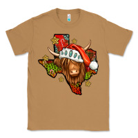 Toasted Coconut Shaggy cow Texas Christmas Classic Tee - Jasminsmagicworld