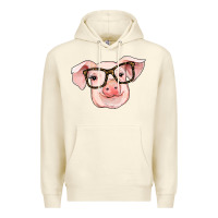 Sandshell pig with glasses Premium Hoodie - RanaPortraitStore