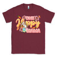Burgundy One hoppy Mama Mother's Day Classic Tee - LillyAllenDesigns