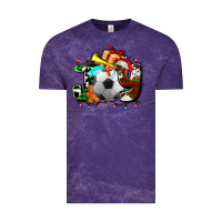 Cloud Purple joy with soccer element and Christmas Vintage Tee - AdoDesignShop