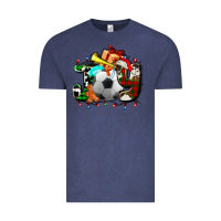 Vintage Denim joy with soccer element and Christmas Vintage Tee - AdoDesignShop