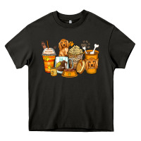 Asphalt cocker spaniel coffee cups Heavy Core Tee - Zillion Design Studio
