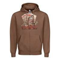 Chestnut long live cowgirls cards Zipper Hoodie - NancyCooperArtShop