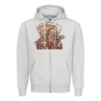 Dove Grey long live cowgirls cards Zipper Hoodie - NancyCooperArtShop