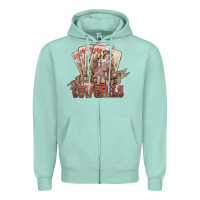 Seafoam long live cowgirls cards Zipper Hoodie - NancyCooperArtShop