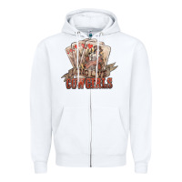 White long live cowgirls cards Zipper Hoodie - NancyCooperArtShop