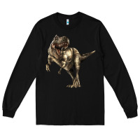 Black Tyrannosaurus T rex Long Sleeve Tee - LillyAllenDesigns