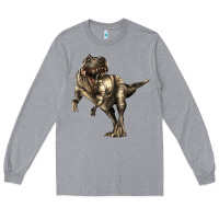 Heather Grey Tyrannosaurus T rex Long Sleeve Tee - LillyAllenDesigns