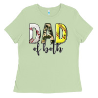 Matcha dad of both with softball and baseball Ladies Tee - texasbilliewilder