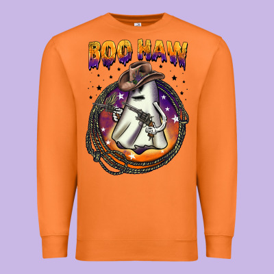 Boo Haw Premium Sweatshirt Designed By Barkaloodesign