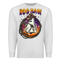 Oatmeal Heather boo haw Premium Sweatshirt - BarkalooDesign