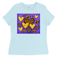 Baby Blue team spirit color purple and gold Ladies Tee - JahusDesignShop