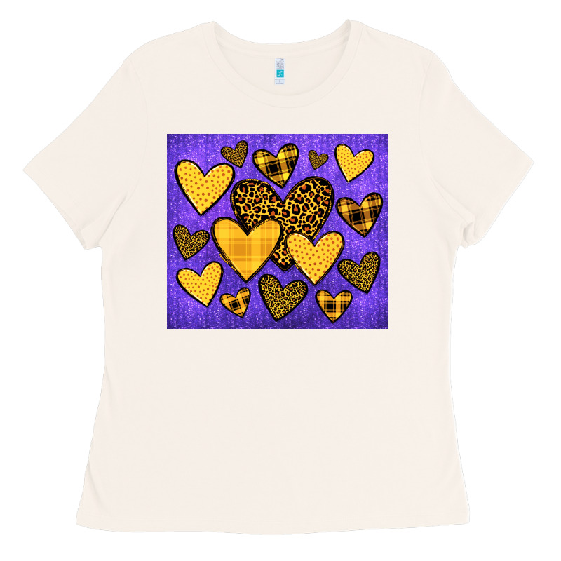 Team Spirit Color Purple And Gold Ladies Tee by JahusDesignShop | Teevron