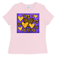 Bubblegum Pink team spirit color purple and gold Ladies Tee - JahusDesignShop