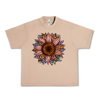 Burro usa flag camouflage leopard sunflower Urban Heavy Tee - Artiststas