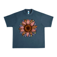 Midnight Navy usa flag camouflage leopard sunflower Urban Heavy Tee - Artiststas