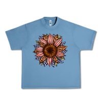 Pebble Blue usa flag camouflage leopard sunflower Urban Heavy Tee - Artiststas