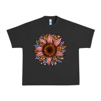 Pigment Black usa flag camouflage leopard sunflower Urban Heavy Tee - Artiststas