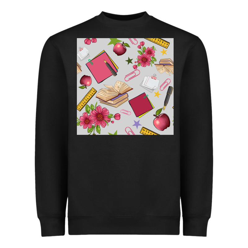 Back To School  Seamless Pattern Heavyweight Sweatshirt by BundleAndBundleShop | Teevron