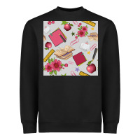 Black back to school  seamless pattern Heavyweight Sweatshirt - BundleAndBundleShop