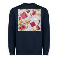 Navy back to school  seamless pattern Heavyweight Sweatshirt - BundleAndBundleShop