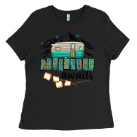 Black adventure awaits Ladies Tee - texasbilliewilder