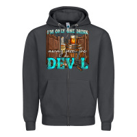 Smoke im only one drink Zipper Hoodie - NancyCooperArtShop