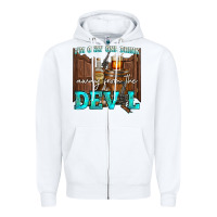White im only one drink Zipper Hoodie - NancyCooperArtShop