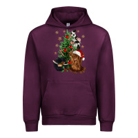 Mauve Wine heifer cow gnomies christmas tree Urban Hoodie - CowGirlArtShop