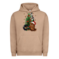 Pigment Burro heifer cow gnomies christmas tree Urban Hoodie - CowGirlArtShop