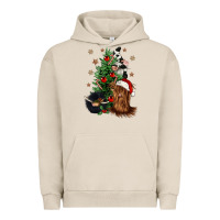 Pigment French Oak heifer cow gnomies christmas tree Urban Hoodie - CowGirlArtShop