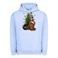 Pigment Grape Ice heifer cow gnomies christmas tree Urban Hoodie - CowGirlArtShop