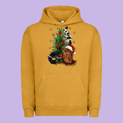 Heifer Cow Gnomies Christmas Tree Urban Hoodie Designed By Cowgirlartshop