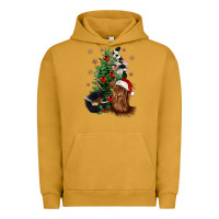 Pigment Peanut Butter heifer cow gnomies christmas tree Urban Hoodie - CowGirlArtShop