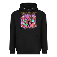 Black free spirit dream on dreamer Heavyweight Hoodie - Artiststas