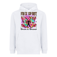 White free spirit dream on dreamer Heavyweight Hoodie - Artiststas