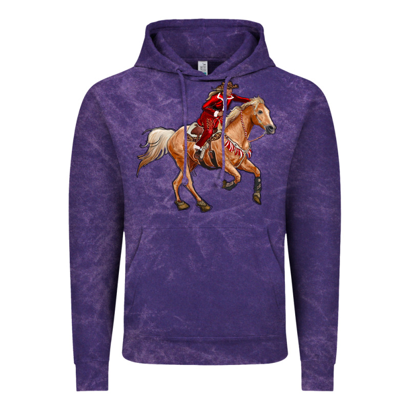 Western Christmas Cowgirl On The Horse Vintage Hoodie by RanaPortraitStore | Teevron