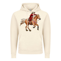 Vintage Artic Western Christmas Cowgirl On The Horse Vintage Hoodie - RanaPortraitStore