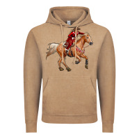 Vintage Coffee Western Christmas Cowgirl On The Horse Vintage Hoodie - RanaPortraitStore